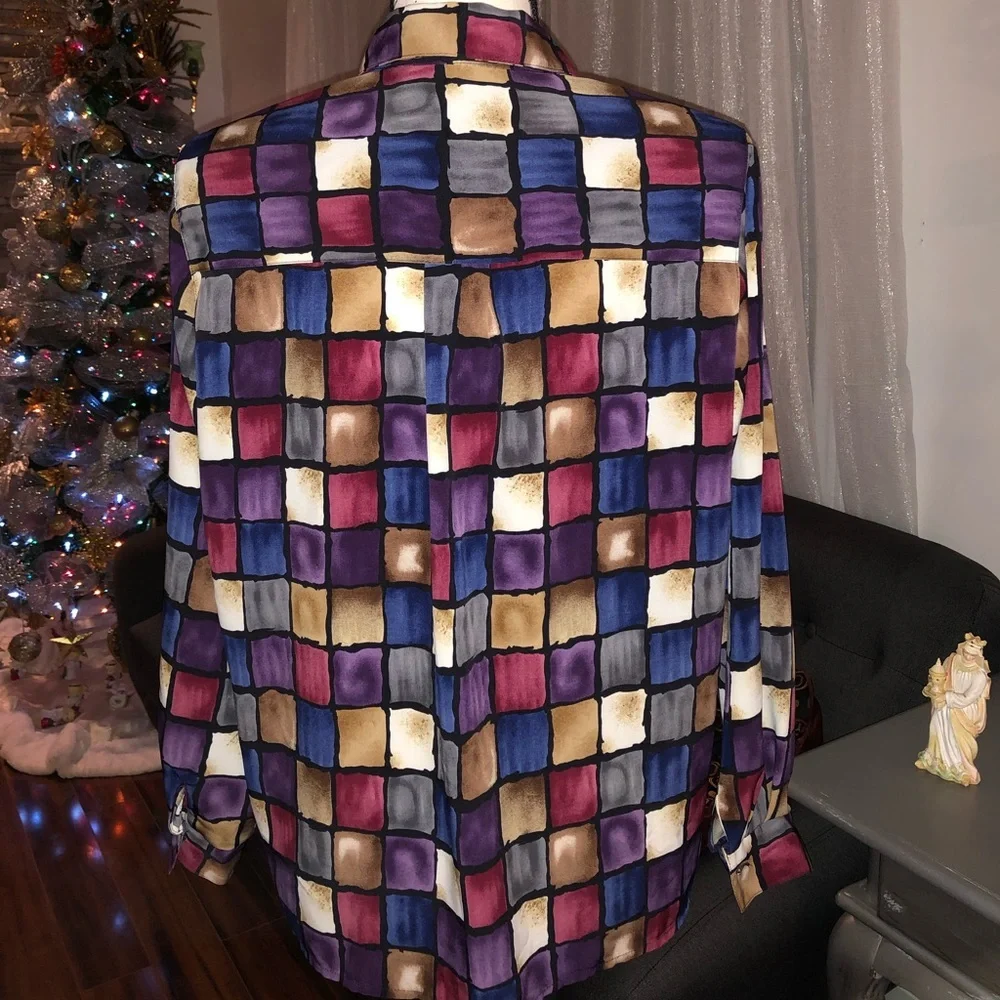Alfred dunner button down shirt size 12